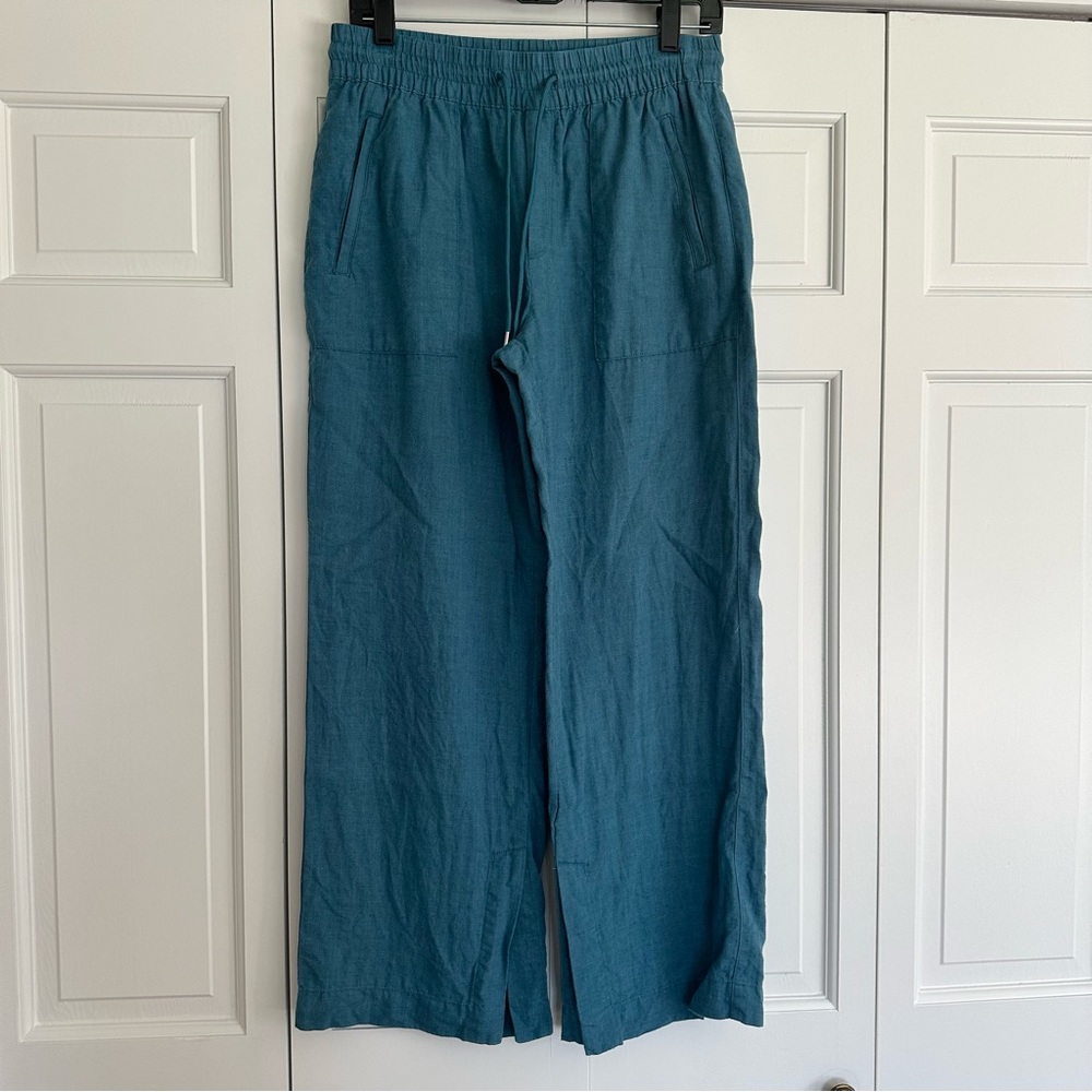 Athleta Retreat Linen Wide Leg Pant